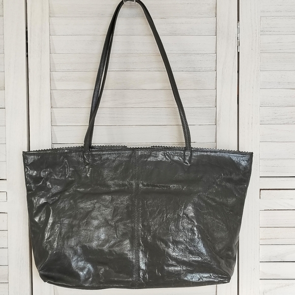 Latico USA Genuine Leather Slate Gray Tote Bag NEW - Picture 2 of 7